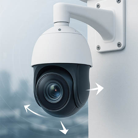 دوربین مدار بسته چرخشی (PTZ): کاربردها و مزایا