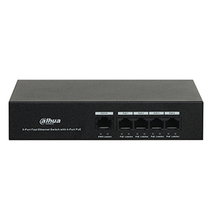سوئیچ 5 پورت POE داهوا (4POE+1Ethernet) Dahua DH-PFS3005-4ET-36