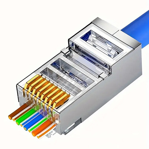 سوکت شبکه RJ45-Cat6-SFTP (میان گذر - ته باز) وارداتی